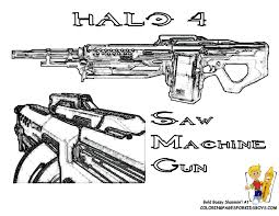 Halo 4 Guns Coloring Pages