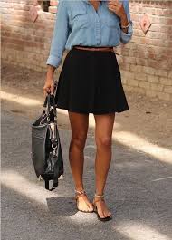 8 Ways To Wear Classic Black Skirt In Spring Summer Pretty Designs Fashion Black Skirt Outfits Style