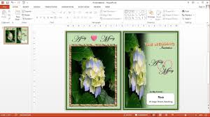 It's easy to change the color palette, text, photos and other elements. Powerpoint Training How To Make Wedding Invitation Cards In Ms Powerpoint 2013 Youtube