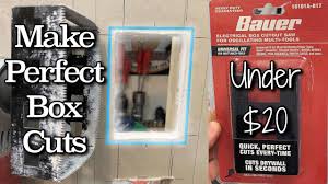 Often times electrical outlet covers won't cover up huge mistakes you make when cutting the drywall around outlets or switches. Easiest Tool For Cutting Perfect Electrical Box Receptacles Fast Cheap Youtube