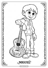 Below is our small collection of printable coco coloring pages to keep you occupied until the movie released. Printable Disney Coco Miguel Coloring Pages