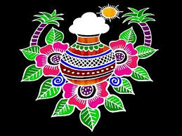 Pongal kolam/pongal panai kolam with (11*6) interlaced. Pongal Kolangal 2021 Pongal Pot Kolam à®ª à®™ à®•à®² à®• à®²à®™ à®•à®³ 2021