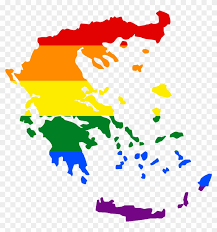 Download Lgbt Flag Map Of Greece Greece Map Free Transparent Png Clipart Images Download