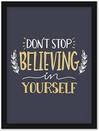 Motivational Quotes Frames Believe In Yourself Motivational Posters For Office Wall School Enterpreneur Classroom Home