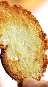Garlic Cheese Baguette Croutons Thin Baked Bread For Soups Recipe Croutons Crouton Recipes Homemade French Bread