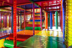 Kids Running Inside A Colorful Indoor Playground Colorful 3d Net Maze Indoor Pl Ad Playgr Indoor Playground Kids Indoor Playground Playground Photography