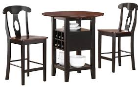 5 out of 5 stars with 2 ratings. Furniture 3 Piece Bistro Pub Set Round Table Counter Height Stools Wood Metal Furniture Dining Sets