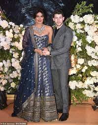 Priyanka Chopra And Nick Jonas Host Wedding At His Family S Restaurant In 2020 Priyanka Chopra Wedding Indian Wedding Outfits Indian Bridal Dress