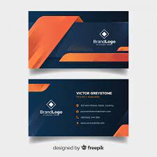 It's super easy to use and only takes a few minutes. Elegant Business Card Template With Geometric Design Free Vector Modern Business Cards Free Business Card Design Business Card App