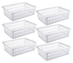 3.8 out of 5 stars with 6 ratings. 6 Pack Plastic Colorful Storage Baskets Paper Toys Teacher Classroom Office Dorm Room Organization Bins 15 X 10 Assorted Colored Buy Online In United Arab Emirates At Desertcart Ae Productid 50080081