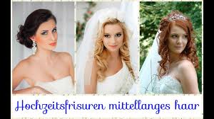 Die länge eignet sich ideal, um für mehr volumen zu sorgen. Hochzeitsfrisuren Mittellanges Haar Youtube