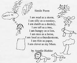 Picture Simile Poems Simile Figurative Language