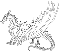 Seawings dragon from wings of fire coloring page. 44 Wings Of Fire Coloring Pages Golry Coloring Home