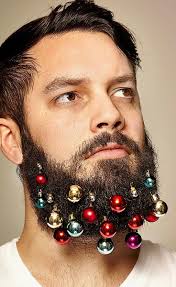 These Guys Created Beard Ornaments To Decorate Your Face For The Holidays Glitter Beards Flower Beard Beard Baubles
