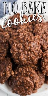 No Bake Cookies In 2020 Oatmeal Cookie Recipes Peanut Butter No Bake Chocolate No Bake Cookies