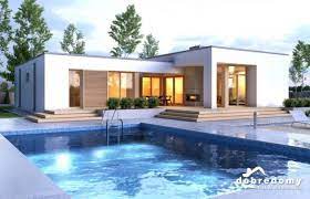 One Storey House Design With Swimming Pool House And Decors One Storey House House Design House Designs Exterior