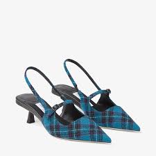 DIDI 45 | Peacock Tartan Fabric Pointed Pumps | Autumn Collection | JIMMY  CHOO