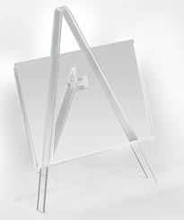 Tabletop Easel With 5 X 3 5 Sign Holder Top Or Side Insert Clear Table Top Display Table Number Holders Easel