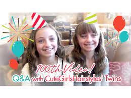 Cute hairstyles for little girls. Q A W Cutegirlshairstyles Twins 100th Video Youtube