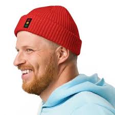 Red Fisherman Beanie