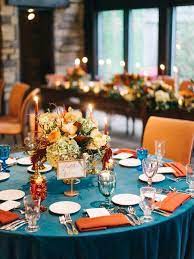 See more ideas about teal wedding, fall wedding, wedding. Teal And Orange Wedding Tables Novocom Top