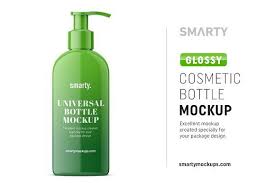Glossy Cosmetic Bottle Mockup By Smarty Mockups On Creativemarket En 2020