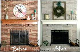 painted brick fireplace before and after painted brick fireplaces brick fireplace before and af fireplace remodel white brick fireplace painted brick fireplace