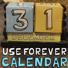 How To Make A Paper Box Perpetual Calendar Calendar Crafts Kids Crafts Activities Calendar Craft Diy Desk Calendar Kids Calendar