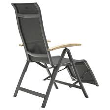 Hartman Alice Komfort Relaxsessel Aluminium Textilene Mit Teak Armlehnen Xerix Garten Und Freizeit