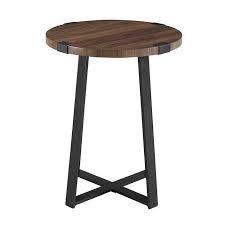 Laurel Foundry Modern Farmhouse Enrique End Table Reviews Wayfair In 2020 Rustic Side Table Industrial Side Table Round Side Table