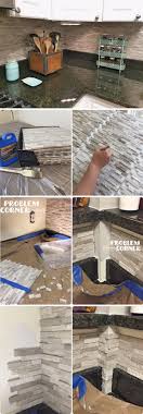 frugal and creative kitchen backsplash