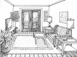 Pin By Gulsum Karaca Ince On Darstellung Perspective Room One Point Perspective Room Interior Sketch