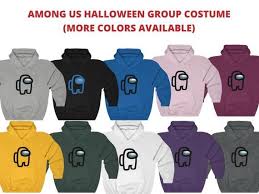 Group Halloween Costumes Among Us Group Halloween Shirts Friends Family Among Us Hoodies Imposter Crewmate Matching Group Costume Hoodie In 2020 Group Halloween Costumes Halloween Costumes Halloween Shirt