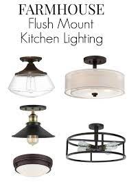 No Room For Pendant Lighting In Your Small Kitchen Here Are 8 Flush Mount Kitch Flush Mount Kitchen Lighting Farmhouse Kitchen Lighting Small Kitchen Lighting