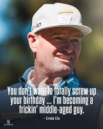 Birthday boy ➡️ Tied for the first round lead. Ernie Els came out firing at  the Dominion Energy Charity Classic.