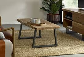 Unique coffee tables handmade to the highest quality in a range of styles, such as traditional oak, modern mango or contemporary reclaimed wood acting as any living room centerpieces these, stunning products encapsulate varieties of aesthetics, extending from our retro coffee table to the. Modern Natural Essential Live Edge Rectangular Wood And Metal Base Coffee Table 7625987953311 Ebay