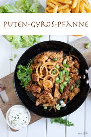 Gyros Aus Der Pfanne Mit Putenfleisch Meinestube Rezept Gyros Hauptmahlzeit Rezepte