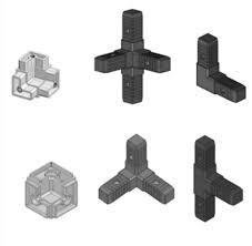 Square tube connectors all nylon. Polyamide Zinc Cstc Square Tube Connectors For Structure Pipe Thread Size M6 Rs 100 Number Id 22619489648