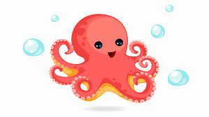 Cute Gif Octopus Octopus Illustration Red Octopus Cute Octopus