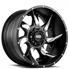 Black And Chrome Truck Rims 20 Inch 20 Grid Wheels Gd1 Matte Black With Chrome Insert Off Road Rims Truck Rims Wheel Custom Wheels