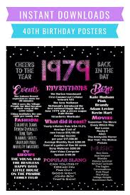 Auf diesen losen stehen anweisungen bzw. 1979 Geburtstagsplakat Geburtstag Poster Spruche Zum 40 Geburtstag Geburtstagszeichen
