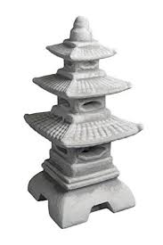 Herrliche Steinlaterne Pagode Aus Steinguss Frostfest Gartenstatue Japanische Steinlaternen Betonwerkstein