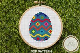 Find patterns for kids, adults, and home. Easter Egg Modern Cross Stitch Pattern Grafik Von Crossstitching101 Creative Fabrica