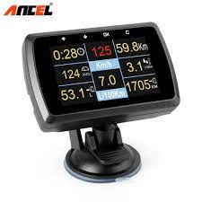 Per risparmiare carburante sono registrate informazioni sul consumo di carburante istantaneo e medio. Ancel A501 Hud Head Up Display Obd2 Computer Di Bordo Per Auto Consumo Di Carburante Misuratore Di Temperatura Tachimetro Obd2 Display Hud Auto Code Reader Code Readerobd 2 Aliexpress