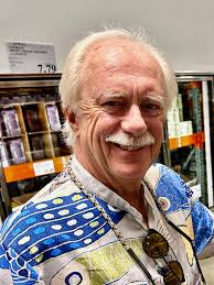 You run into everyone you know at Costco. First it was Jim the painter,  then I met Derek, who complimented my t-shirt (a Scott Cocking Third-eye  skull that I got at the