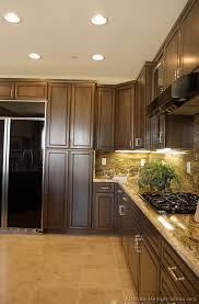 Traditional Dark Wood Walnut Kitchen Cabinets 13 Kitchen Design Ideas Org Kitchen Cabinets With Black Appliances Brown Kitchen Cabinets Kitchen Design