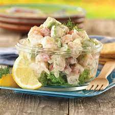 ●in a mixing bowl, mix together the shrimp, red pepper, yellow pepper,chives, and 1/2 tablespoon cilantro. Diabetics Prawn Salad Diabetics Prawn Salad Prawn Noodle Salad With Lime Divide Salad Between Shallow Serving Bowls Romainel Worm