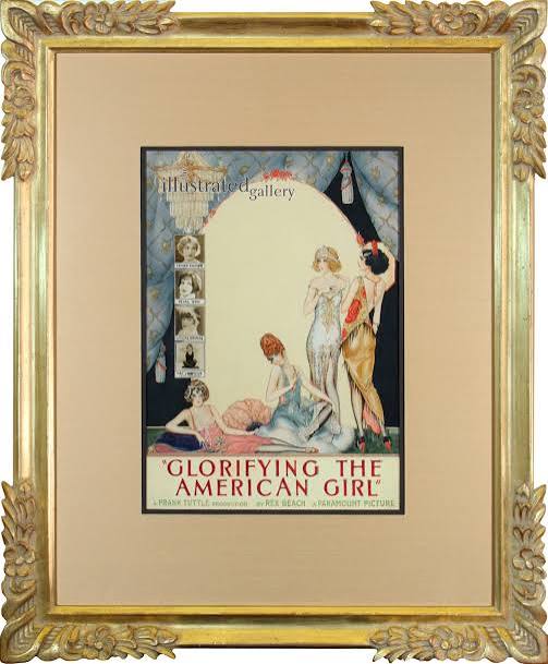 Glorifying The American Girl' by Alberto Vargas 1896-1982 : Original  Watercolor, Ink and Appliqués on Board
