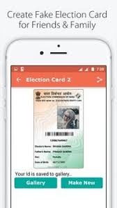 Fake Id Card Maker For India For Android Apk Download In 2020 Business Card Maker Election Card Aadhar Card