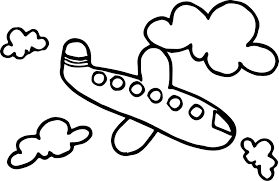 Cool Basic On Cloud Airplane Coloring Page Airplane Coloring Pages Coloring Pages Train Coloring Pages